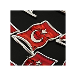 Dalgalı Türk Bayrağı Rozet,dalgalırozet,dalgalıbayrak,turkbayragı
